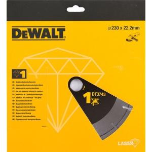 Круг отрезной алмазный сегментный универсальный, 230x22,2x2.4 мм, DEWALT, DT 3743