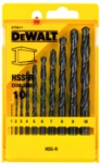 Набор сверл по металлу в пластиковой кассете 10 шт 1-10 мм, HSS-R, DEWALT, DT 5911