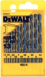 Набор сверл по металлу в пластиковой кассете 13 шт 1,5-6,5 мм, HSS-R, DEWALT, DT 5912
