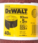 Шлифлист в рулонах для виброшлифмашин, 93 мм х 5 м, 40G, DEWALT, DT 3154