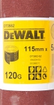 Шлифлист в рулонах для виброшлифмашин, 115 мм х 5 м, 120G, DEWALT, DT 3582